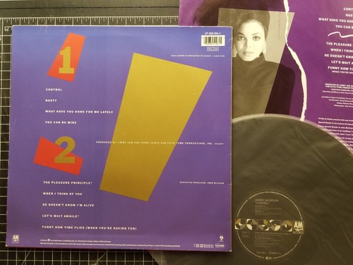 JANET JACKSON Control LP 1986 GERMANY PRESS w/ INNER Black Labels PRS HANNOVER - Picture 6 of 6