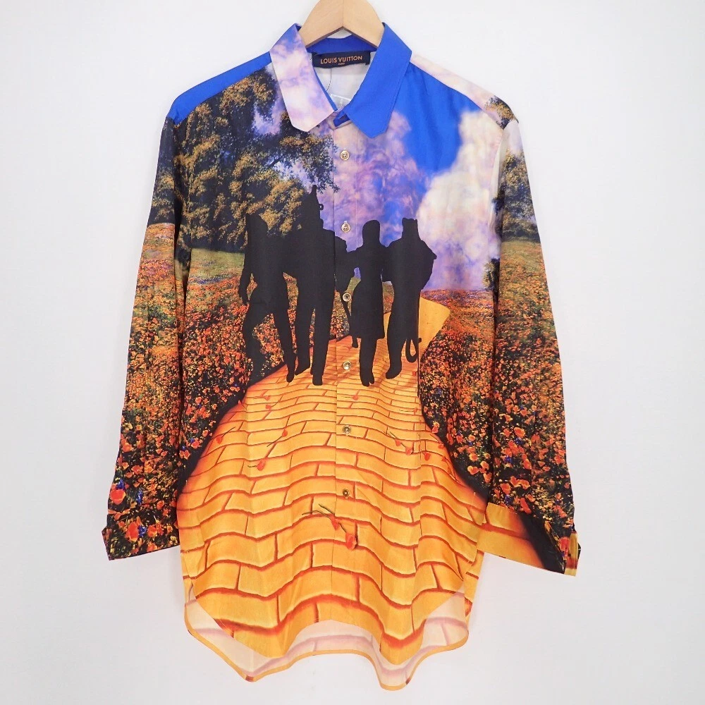 Louis Vuitton Virgil Abloh The Wizard of Oz Silk Button Up Shirt Size M