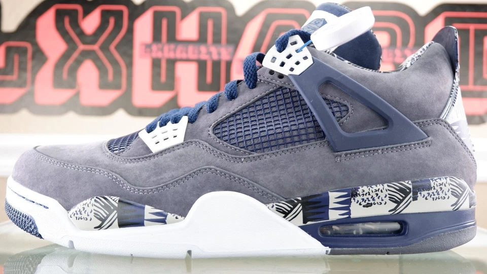 NUEVO Nike Air Jordan 4 Retro Georgetown College 2012 PE Promo MUESTRA Talla 13 Foto 3 de 4