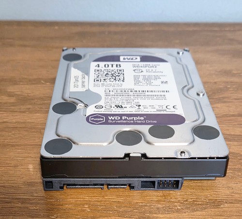 4TB Western Digital WD PURPLE Desktop Internal 3.5" HDD Hard Drive WD40PURX #56 - Picture 2 of 2