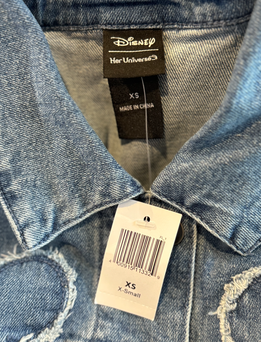 NEW Women's Disney Parks X Her Universe Mickey Mouse Denim Jacket