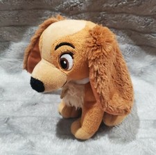 Disney Lady And The Tramp Cocker Spaniel Brown Dog Puppy Plush Stuffed Toy 6"