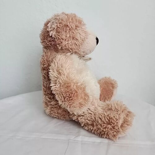 Oso de peluche Aurora juguete de peluche 2016 Luv to Cuddle etiqueta de tela 9" marrón - Imagen 6 de 12