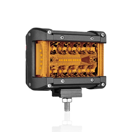 2x 4" 300W LED Cube Work Light Bar 3-Row Spot Pods Off Road Driving Fog Yellow - Picture 14 of 19