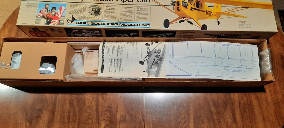 NIB CARL GOLDBERG ANNIVERSARY EDITION PIPER CUB™(Kit #63 NIB CARL GOLDBERG ANNIVERSARY EDITION PIPER CUB™(Kit #63
