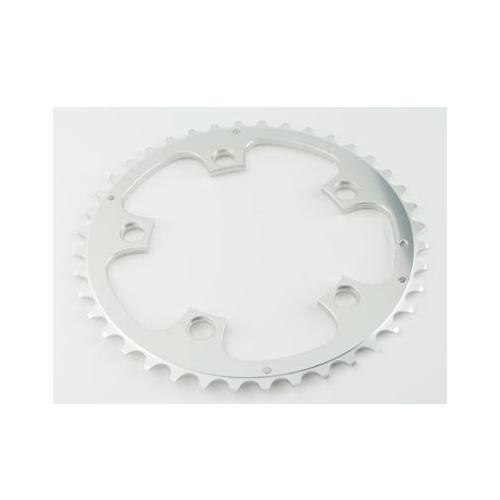 Plateau route TA Zephyr 44 dents argent 110 mm externe pédalier compact