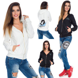 Womens Stunning Hoodie with Zipper Activewear Coat Pockets Size 10-14 FT1233