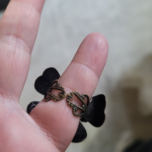 Liz Palacios Swarovski Kristall Blume Emaille filigran verstellbar Ring Statement - Bild 17 von 20