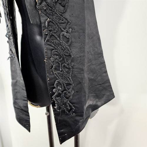 Vintage Antique 1800’s Black Beaded Mourning Vest M.A. Sear London - Picture 7 of 17