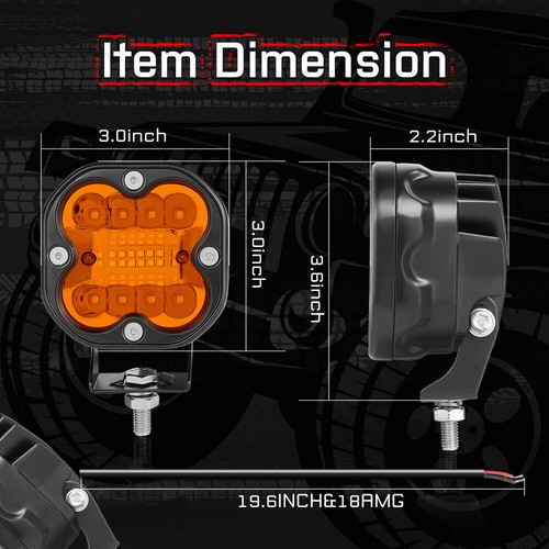 LED Work Light Bar Flood Spot Lights Driving Lamps Offroad Car Truck SUV 12V 24V - Picture 113 of 255