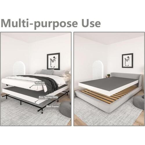 Metal Box Spring Queen Bed Heavy Duty Mattress Foundation Easy Assembly Non Slip - Picture 6 of 7