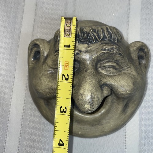 Happy Fat Frier Tuck Face Wall Decor Ceramic Happy Smiling Laughing - Picture 9 of 10