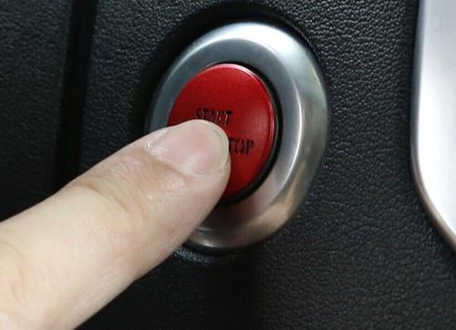 Red Steel Start Button Ignition Switch Sticker 1X For Range Rover L405 2010-2012 - Picture 6 of 6