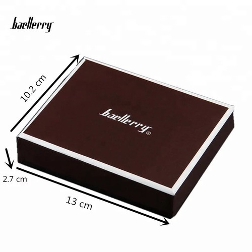 Baellerry Leisure Style Mens Wallet With Card Pockets Beautiful Gift Boxed Black - Picture 11 of 12
