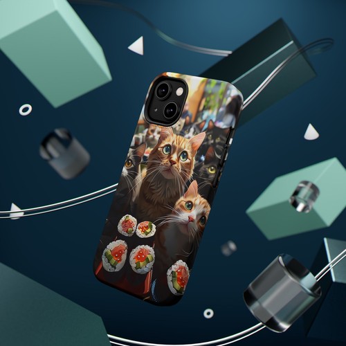 Japan Cats Sushi Roll Phone Case for iPhone - MagSafe Compatible - 第 122/169 張圖片