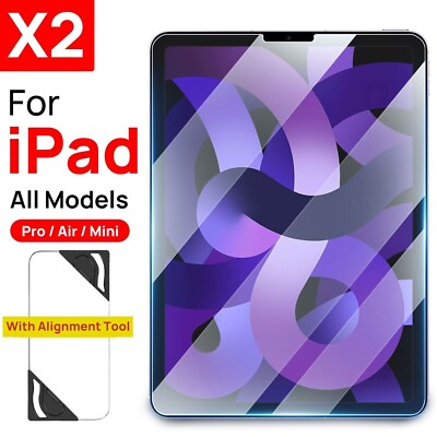 2x Tempered Glass Screen Protector F iPad Pro M5 11 10th Air M4  Australia