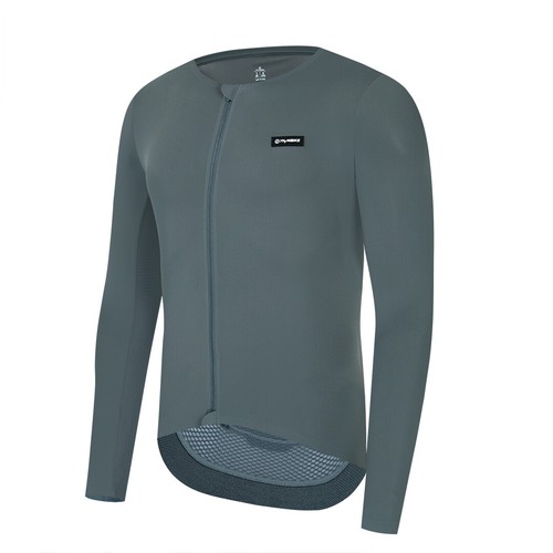 Mens Cycling Jersey Long Sleeve Bike collarless Shirts UPF50+ Bicycle Jersey - Picture 40 of 72