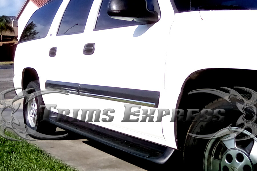Best For Less Chrome Body Side Molding Overlay For 2010-2014 Avalanche Suburban - 4pc