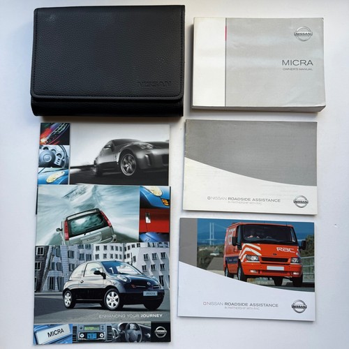 NISSAN MICRA MK3 OWNERS MANUAL HANDBOOK 2005 PRINT - WALLET PACK 2002 - 2010