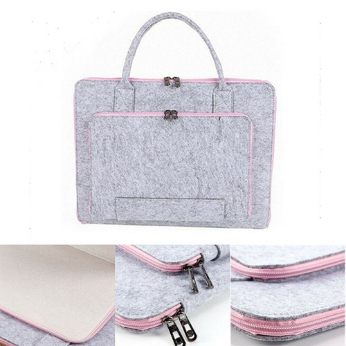 17 Inch Felt Laptop Sleeve Cover Notebook Computer Case Skin Carrying Bag UK - Picture 10 of 17