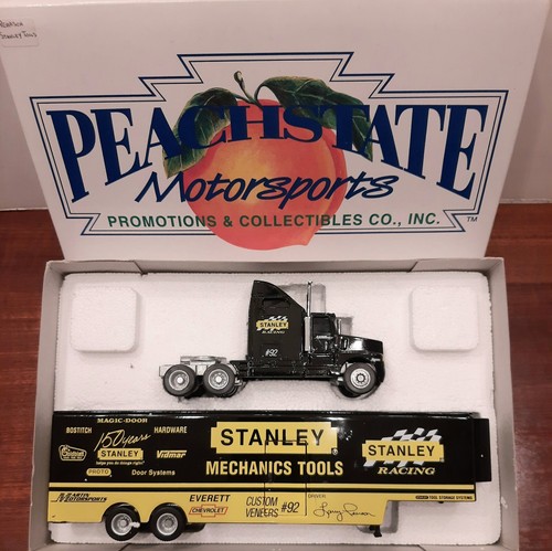 David Pearson Stanley Tractor Trailer Hauler Nascar Diecast Peach State 1/64 NOS - Bild 2 von 4