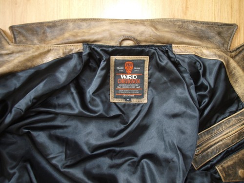 PERFECTO VINTAGE CHEVIGNON CUIR VIEILLI AVEC PATCH , TAILLE M/L - Imagen 21 de 23