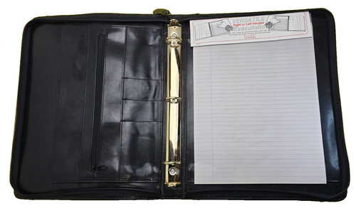 Portfolio Binder Folder File Divider Organizer Planner Note Pad Split Cowhide - Afbeelding 3 van 10