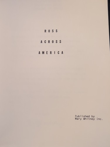 Rare Limited Edition Copy Of Ross Across America - Imagen 3 de 5