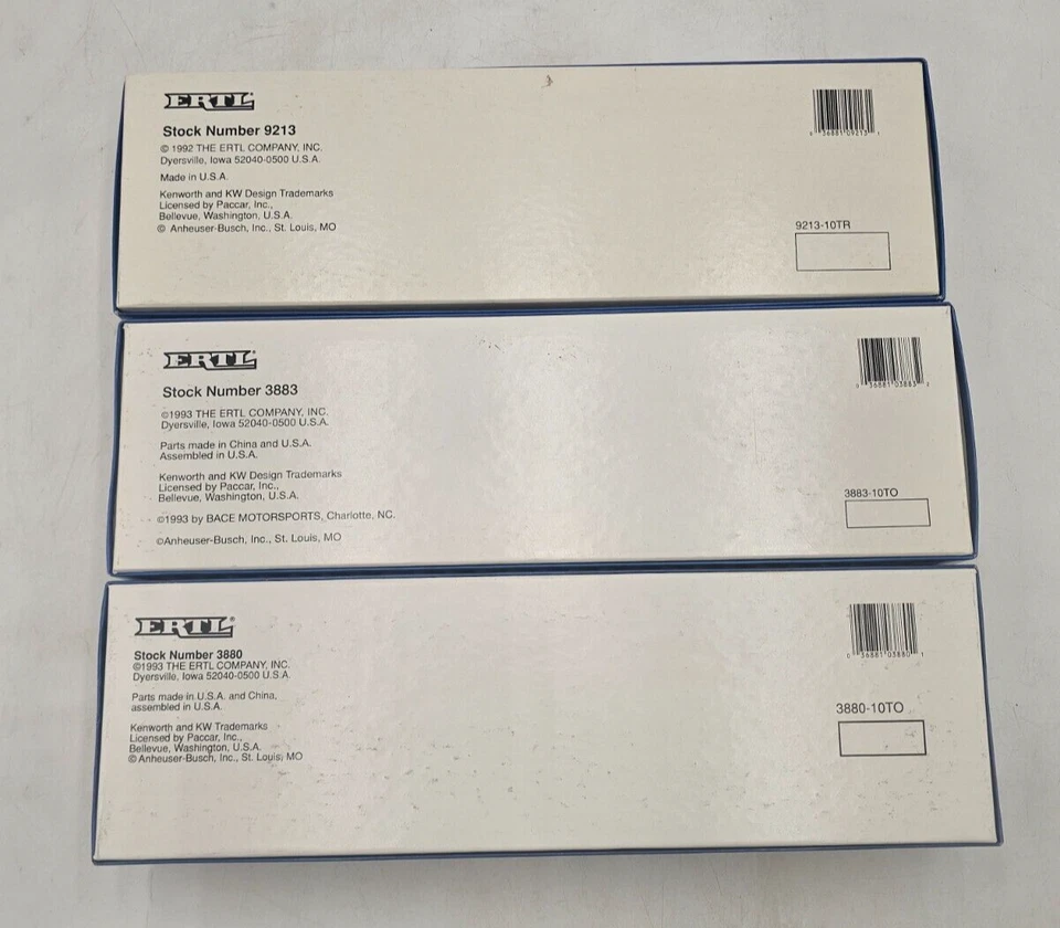 LOTE de 3 transportadores de carreras ERTL 1:64 Super Star 93-NUEVOS Foto 2 de 2