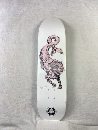 Welcome Skateboards Heavy Metal Momma Deck Dipped White Shaped Deck
