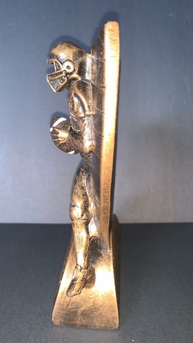 FOOTBALL TROPHY 3-D RESIN Copper Color AWARD Trophy 6 1/2” Tall - Picture 4 of 12