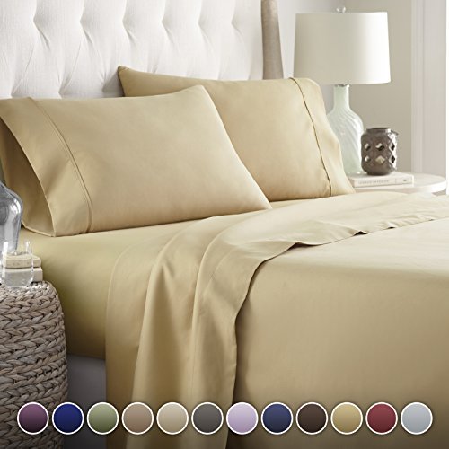 HC COLLECTION Bed Sheets Set, Hotel Luxury Platinum Assorted Sizes , Colors - Picture 52 of 100