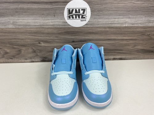 *Nike Air Jordan 1 Low SE 'Aquarius Blue' Glacier UNC (FN7366 400) GS Youth - Picture 4 of 10