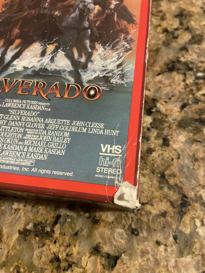 Vintage Silverado Western Full Box VHS Cassette Tape RARE Kevin Costner - Image 2 of 4