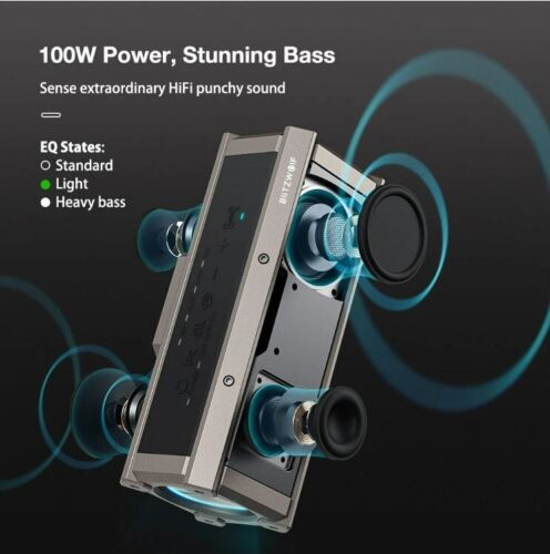 BlitzWolf® BW-WA3 100W Speakers Deep Bass RGB Waterproof 5000mah UK Stock - Picture 4 of 12