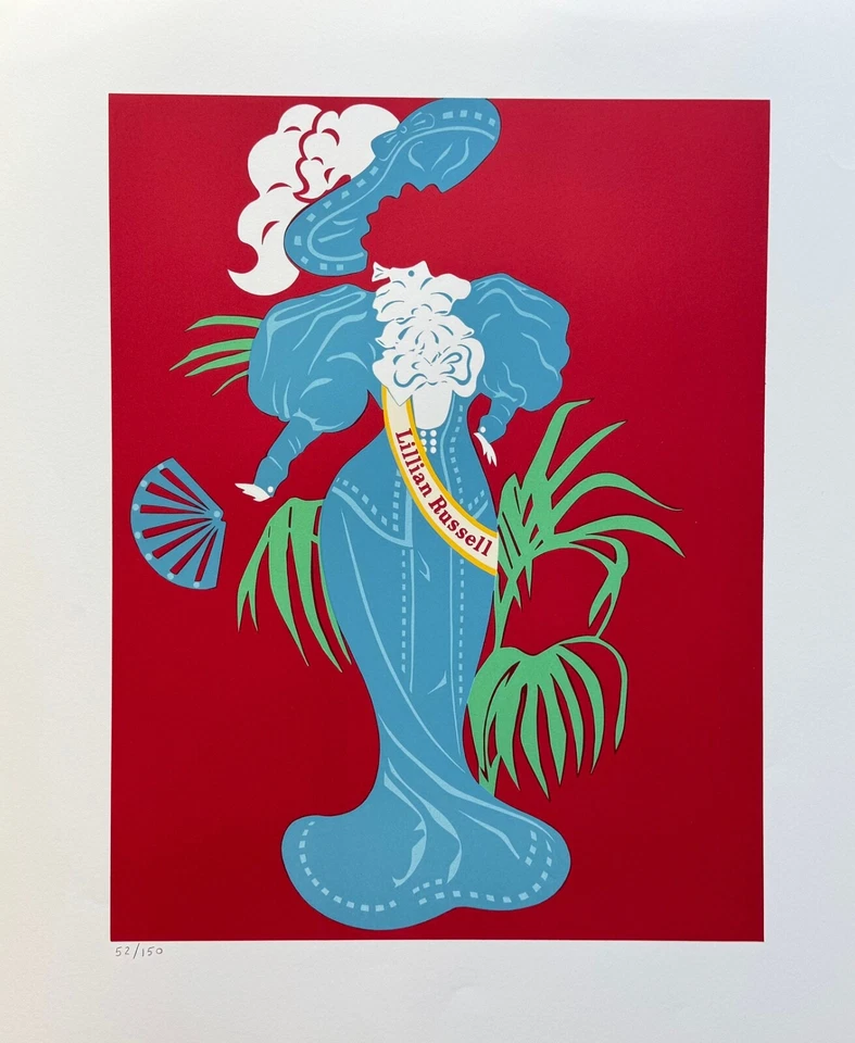 Robert Indiana LILLIAN RUSSELL 1977 Edición Limitada Litografía MADRE DE TODOS NOSOTROS Foto 4 de 4