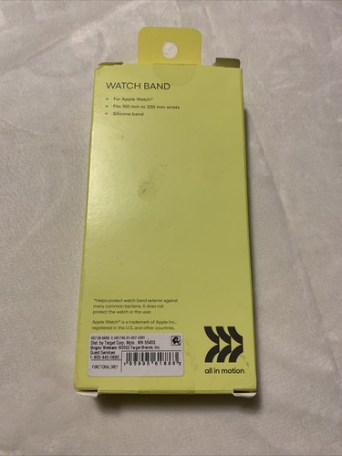 all In Motion Apple Watch Wrist Band 150 mm to 220 mm Silicone Band 42/44/45mm - Picture 2 of 8