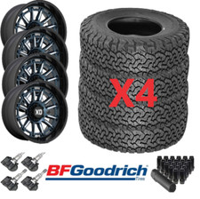 20 Wheels Rims Fits F-150 F150 33125020 Tires Xd865 Pheonix Blue Mill Black Lip