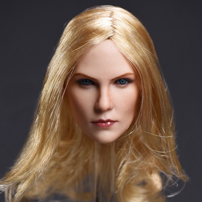 1//6 Female Head Sculpt Charlize Theron Model Blonde Hair For 12/" Action Figure