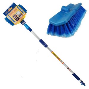 2M 6FT TELESCOPIC EXTENDABLE CAR VAN WASH WASHING BRUSH WATER FED WINDOWS NEW