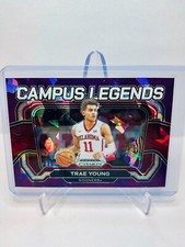 2024 Prizm Draft Picks Campus Legends TRAE YOUNG Purple Cracked Ice Prizm /149