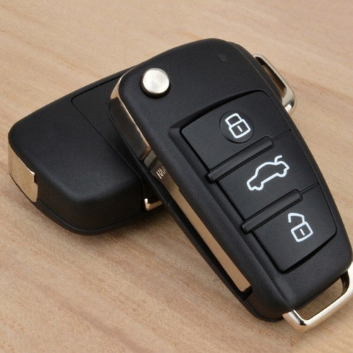 Carcasa/llavero/carcasa de llave remota 3 botones para Audi A3 A4 A5 A6 A8 Q5 Q7 TT - Imagen 11 de 12