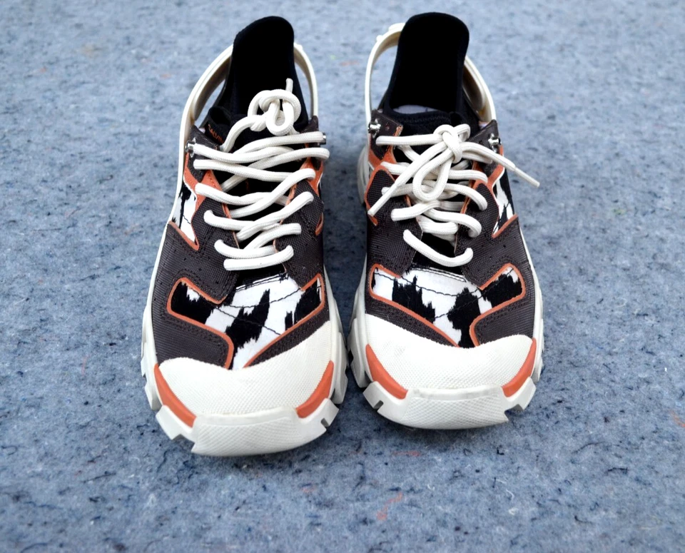RARE Calvin Klein 205W39NYC Carla Cow Print Leather Shoes Raf Simons Size 7.5 US - Image 2 of 4