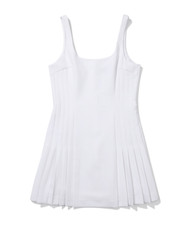 [Malbon Golf] Gia Pleated Mini Dress - White (Woman)