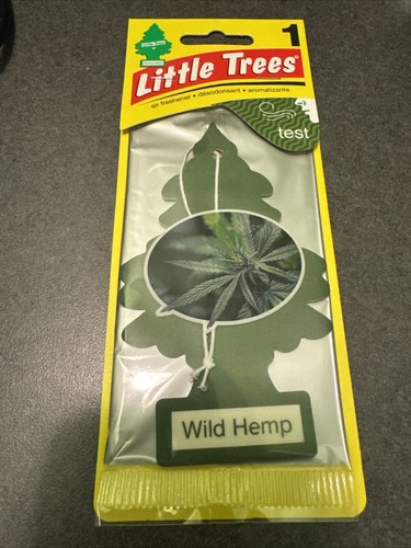 LITTLE TREES Car Air Freshener Hanging Paper Tree, WILD HEMP, 6x
