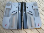 1998-09 Volkswagen New Beetle Black/Gray Fabric Front Power Window Door Panels