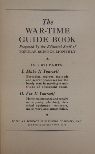 War-Time Guide Book For the Home (1942, Popular Science Publishing Company) - Picture 3 of 8