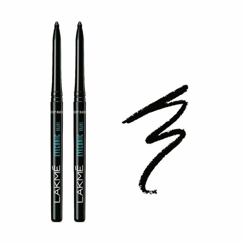 Lakme Eyeconic Kajal Twin Pack, Deep Black 0.35g  lasts up to 22 hrs  - Picture 3 of 6