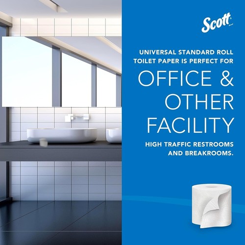 Standard Roll Bulk Toilet Paper - 100% Recycled, Universal Dispenser Compatible - Picture 6 of 11