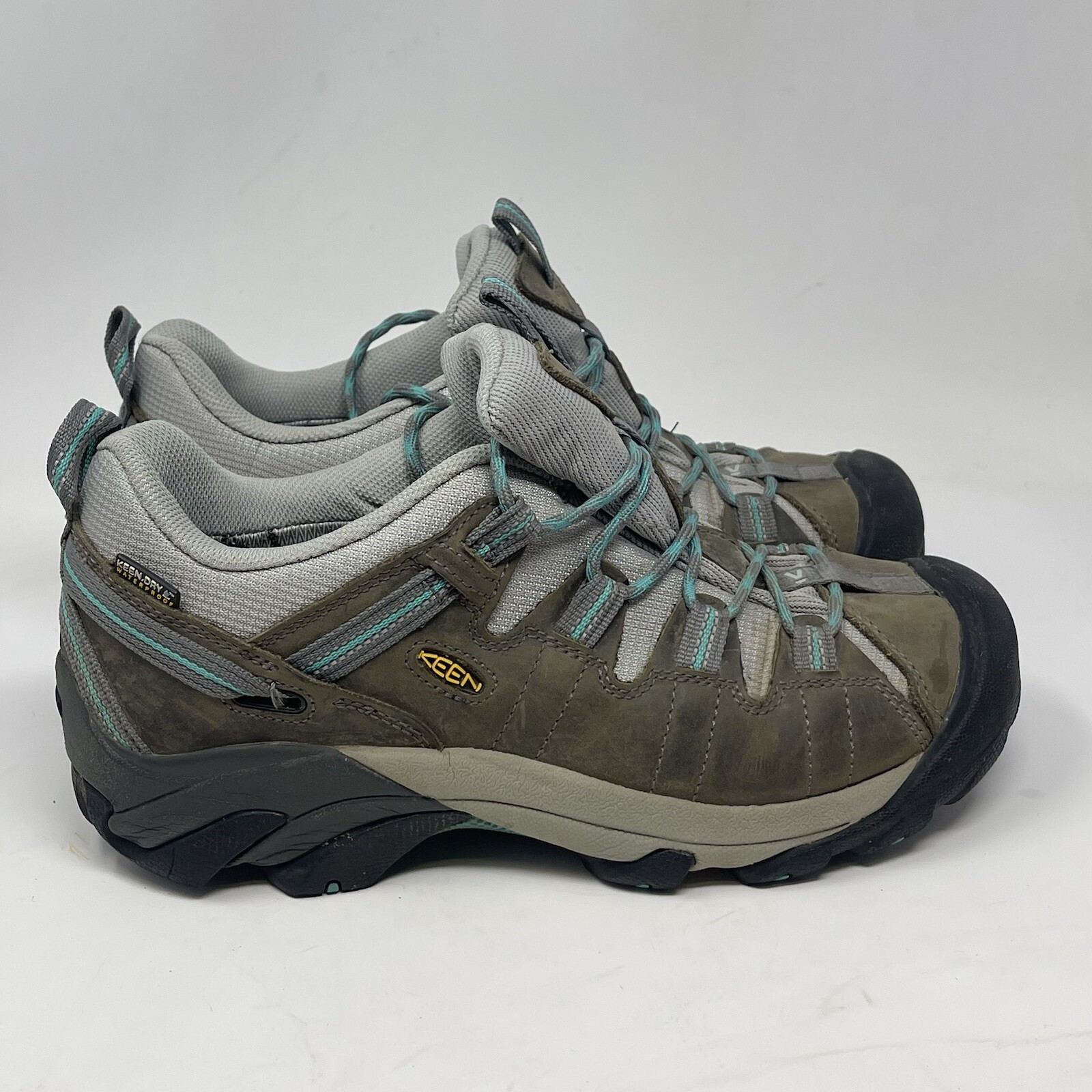 Scarpe basse Keen Targhee II donna 9 5 pelle verde impermeabili escursionismo trekking